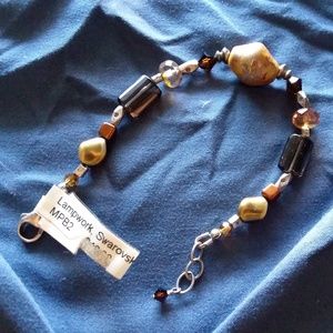 Handmade Sterling Silver, Swarovski, Bracelet